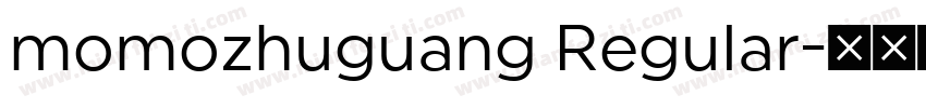momozhuguang Regular字体转换